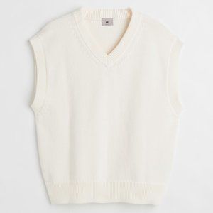 Relaxed Fit Pima Cotton Sweater Vest